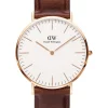 Wholesale 🌟 Daniel Wellington 40mm Classic St Mawes Rose Gold Leather ⌚ Watch ⌛