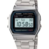 Discount ⭐ Casio A158WA 1 Silver Stainless Steel Digital ⌚ Watch 🤩