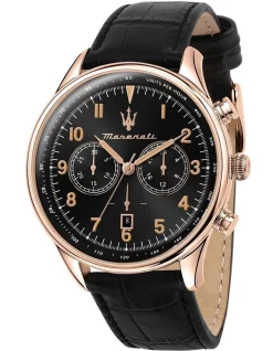 Coupon 😀 Maserati Tradizione R8871646001 ⌚ Watch In Black 😍