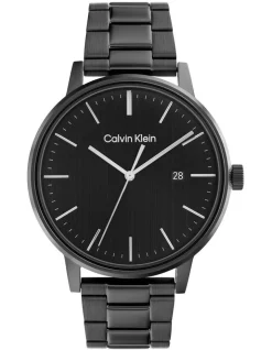 Best Pirce π Calvin Klein Linked Bracelet For Him Ionic Plated Black Steel β Watch 25200057 π€©