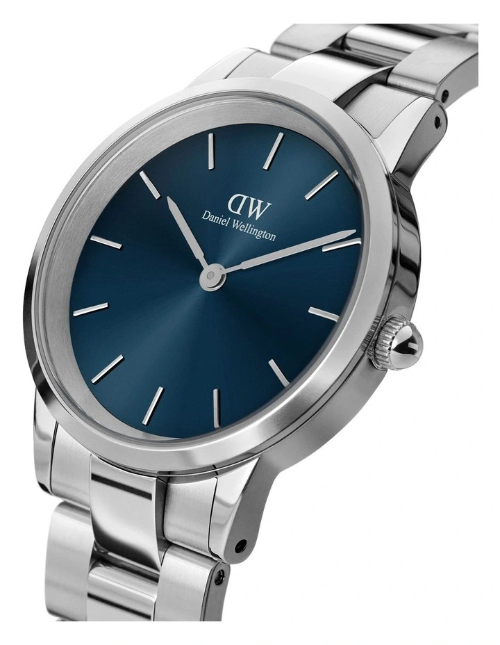 Outlet π Daniel Wellington Iconic Link Arctic 40mm Silver/Blue β Watch DW00100448 π― - Image 2