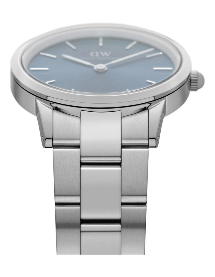 Outlet π Daniel Wellington Iconic Link Arctic 40mm Silver/Blue β Watch DW00100448 π― - Image 3