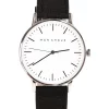 Brand new 🥰 Mon Choux Classic Black Cork Vegan Leather ⌚ Watch 38mm In White/Silver 🔥