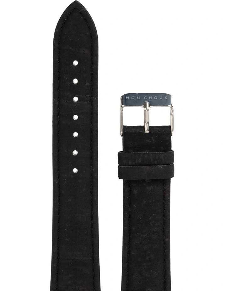 Brand new π₯° Mon Choux Classic Black Cork Vegan Leather β Watch 38mm In White/Silver π₯ - Image 3