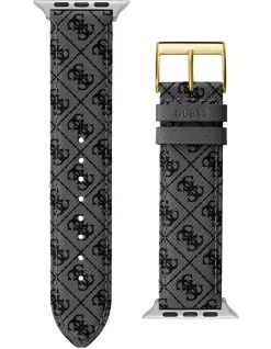 Discount ⭐ Guess Logo Mens Apple ⌚ Watch Strap In Black 🤩