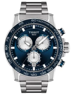 Cheapest 👏 Tissot Supersport Chrono ⌚ Watch In Blue 🌟