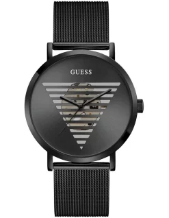 Cheap ✔️ Guess Idol GW0502G2 Stainless Steel ⌚ Watch In Black ⭐