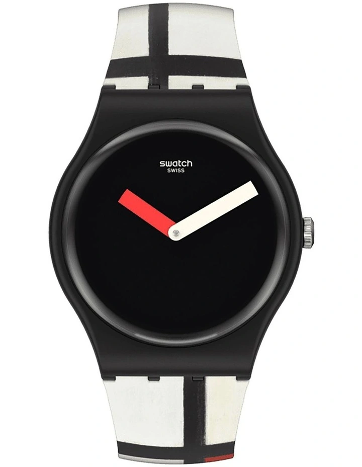 New π Swatch Red Blue And White By Piet Mondrian β Watch In Multi π