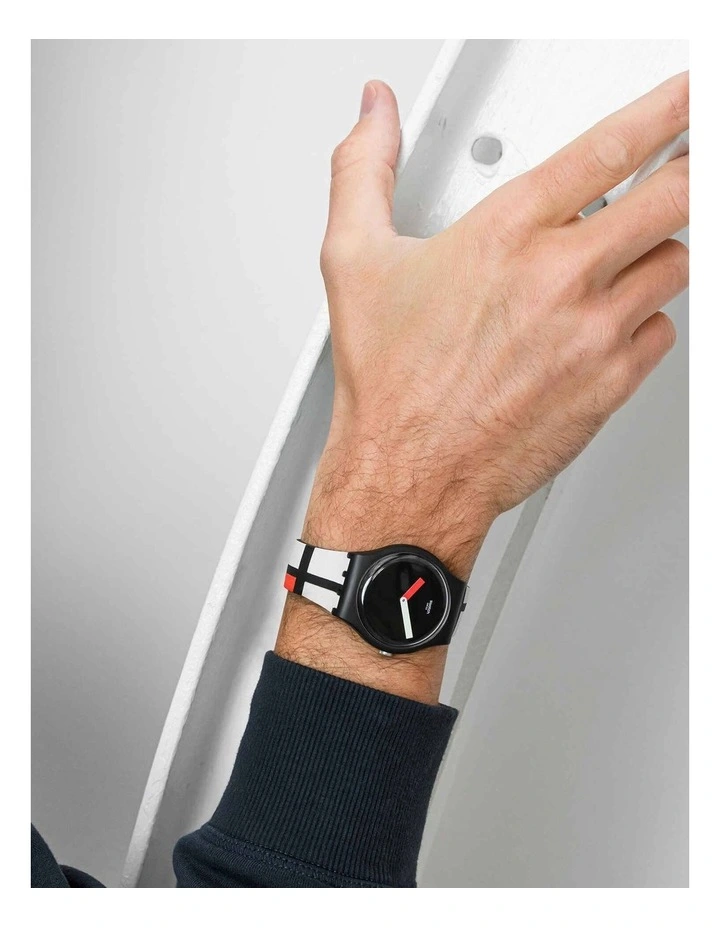 New π Swatch Red Blue And White By Piet Mondrian β Watch In Multi π - Image 3