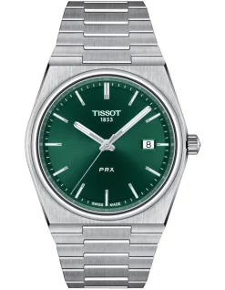 Promo ❤️ Tissot PRX T1374101109100 ⌚ Watch In Green/Silver 👍