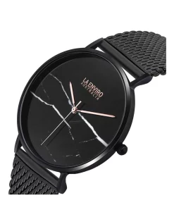 Brand new 🧨 La Enviro ⌚ Watch With Mesh Strap Marble 40mm In Black ⌛