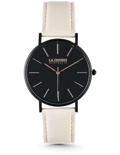 Discount 🔔 La Enviro ⌚ Watch With Nude Strap Tierra 40 MM In Black 👍