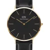 Deals 😍 Daniel Wellington Classic 40Mm Sheffield Dial Leather ⌚ Watch In Black 😍
