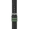 Best Pirce 😀 Tissot Official Leather And Rubber 22mm ⌚ Watch Strap In Green 🌟