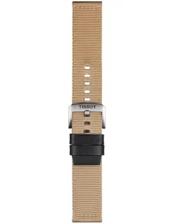 Best Pirce 😀 Tissot Official Fabric 22mm ⌚ Watch Strap In Beige 👍
