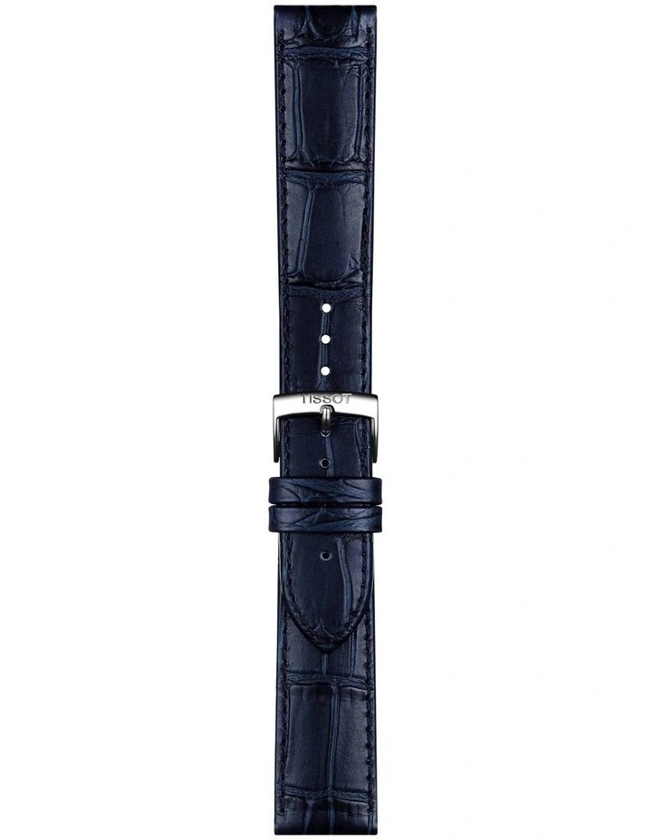 Buy β€οΈ Tissot Official Leather 20mm β Watch Strap In Blue π€©