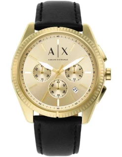 Discount 🌟 Armani Exchange Giacomo Black Chronograph ⌚ Watch AX2861 😉