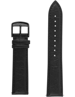 Flash Sale 😍 La Enviro Pineapple Leather Black 20mm ⌚ Watch Strap 🧨