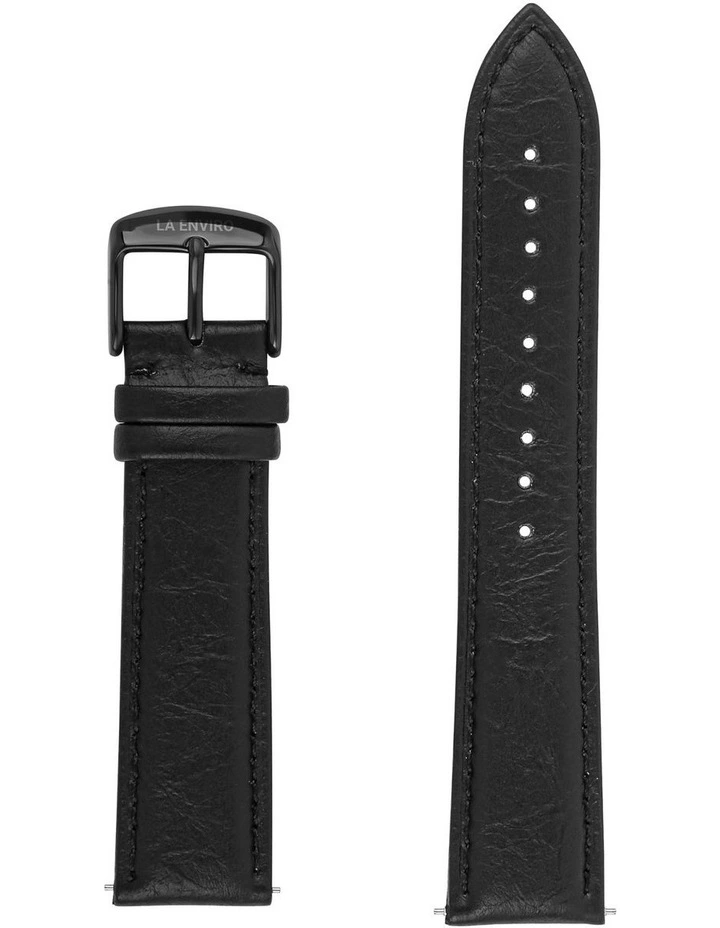 Flash Sale π La Enviro Pineapple Leather Black 20mm β Watch Strap π§¨
