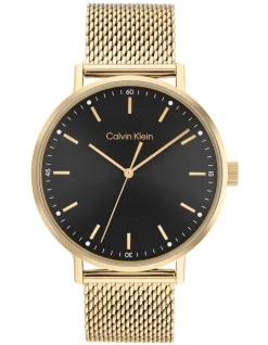 Top 10 π€© Calvin Klein Modern Mesh Ionic Gold Plated β Watch 25200049 π§¨