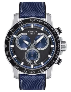 Wholesale 🛒 Tissot Supersport Chrono T1256171705103 ⌚ Watch In Blue 🔔