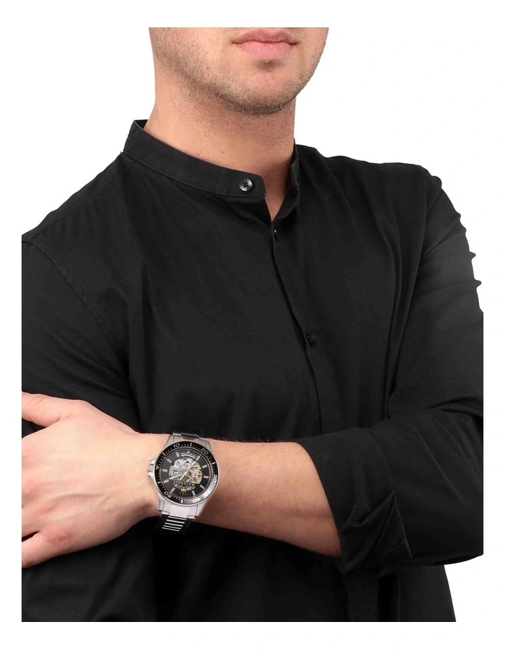 Budget β€οΈ Maserati Sfida Automatic Skeleton Silver β Watch π - Image 4