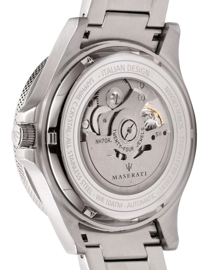 Budget β€οΈ Maserati Sfida Automatic Skeleton Silver β Watch π - Image 6