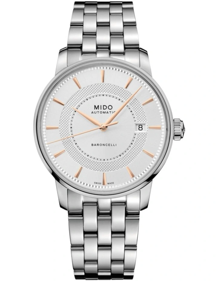 Cheap π Mido Baroncelli Signature In Silver β