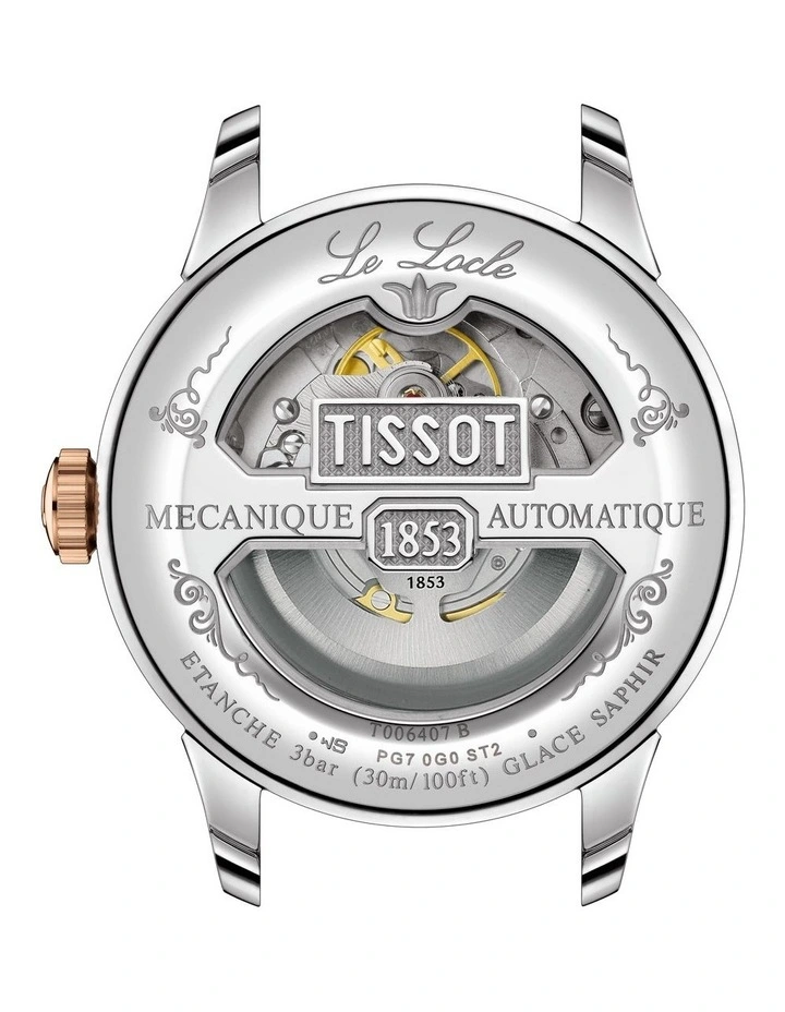 Hot Sale π₯ Tissot Le Locle Powermatic 80 Open Heart T0064072203302 β Watch In Rose Gold π - Image 4