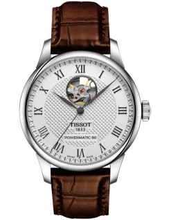 Deals 😍 Tissot Le Locle Powermatic 80 Open Heart T0064071603301 ⌚ Watch In Silver ❤️