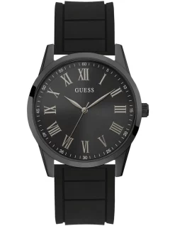 Best deal π Guess Charter Black Silicone β Watch π―