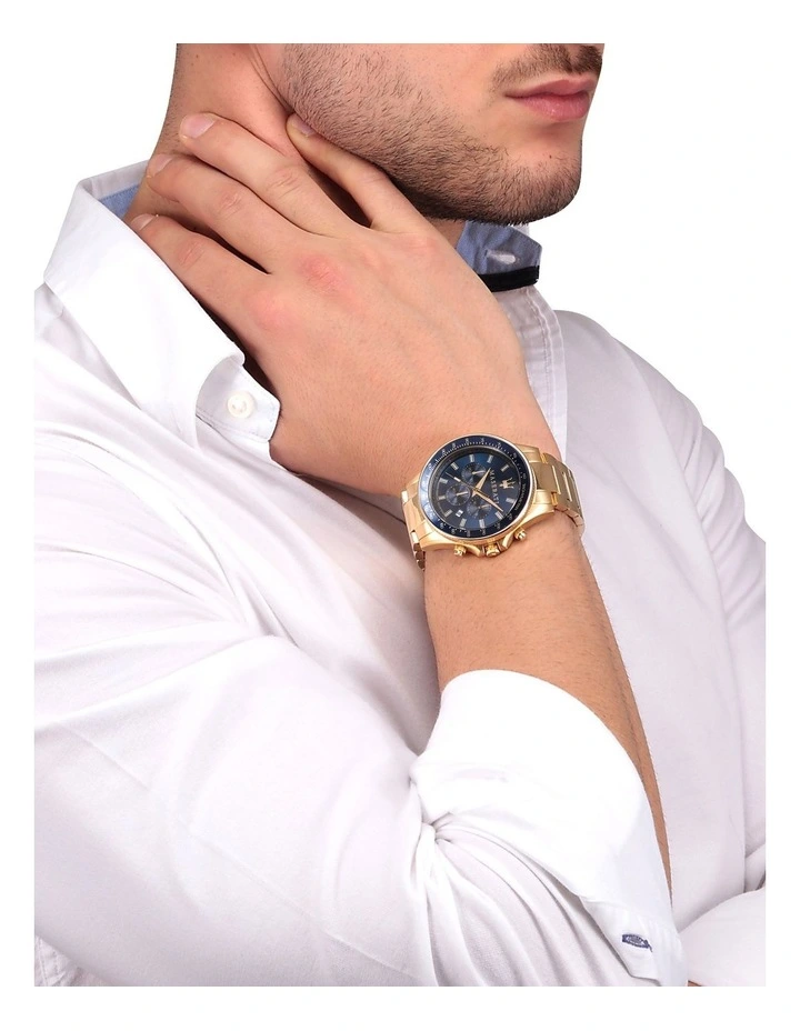 Cheapest π Maserati Sfida Chrono 44mm Gold Bracelet β Watch R8873640008 βοΈ - Image 2