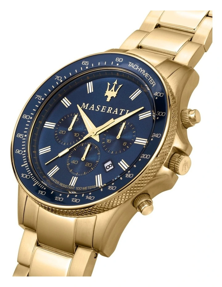 Cheapest π Maserati Sfida Chrono 44mm Gold Bracelet β Watch R8873640008 βοΈ - Image 5