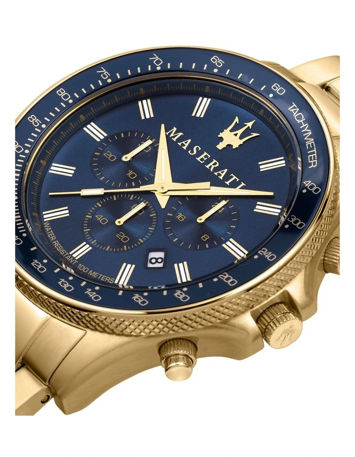 Cheapest π Maserati Sfida Chrono 44mm Gold Bracelet β Watch R8873640008 βοΈ - Image 7
