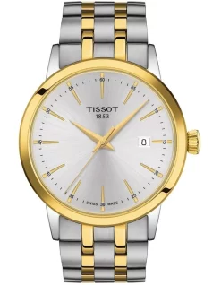 Coupon ⭐ Tissot Classic Dream T1294101103100 ⌚ Watch In Yellow Gold 🎁