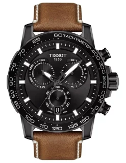 Outlet ✨ Tissot Supersport Chrono T1256173605101 ⌚ Watch In Black 👍