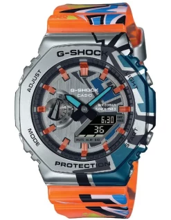 Best deal β€οΈ Casio G-Shock 40th Anniversary Street β Watch In Blue/Orange π