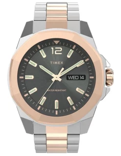 Flash Sale 👍 Timex Essex Ave TW2V43100 Stainless Steel ⌚ Watch In Black 🛒