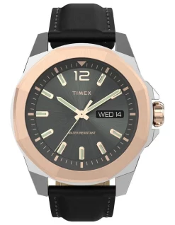 Best reviews of ⭐ Timex Essex Ave TW2V43000 Leather ⌚ Watch In Black 😍