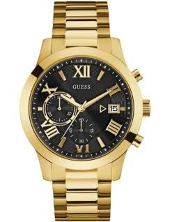 Coupon ⭐ Guess Atlas Gold Stainless Steel ⌚ Watch ✔️