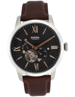 Discount π Fossil Townsman Me3061 Analogue β Watch In Dark Brown π