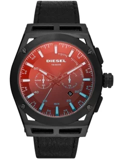 New 🧨 Diesel Timeframe Black Chronograph ⌚ Watch DZ4544 🔥