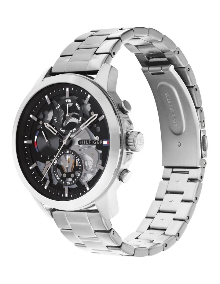 Top 10 π Tommy Hilfiger Henry Stainless Steel Dial Gent's 1710477 β Watch In Black 𧨠- Image 2