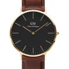 Best Sale ⌛ Daniel Wellington Classic 40Mm St Mawes Dial Leather ⌚ Watch In Brown 🎉