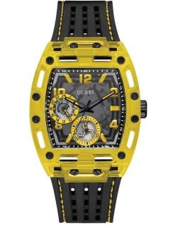 Hot Sale 🌟 Guess Phoenix GW0499G2 Stainless Steel ⌚ Watch In Black ❤️