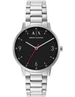 Discount ⭐ Armani Exchange Cayde Silver Tone Analogue ⌚ Watch AX2737 ⭐