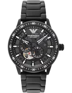 Brand new 😉 Emporio Armani Mario Black Analogue ⌚ Watch AR60054 🥰