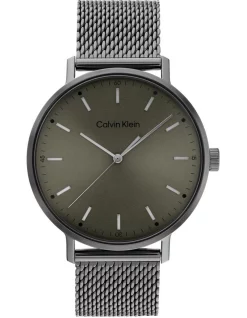 Best deal β¨ Calvin Klein Modern Mesh Ionic Plated Grey Steel β Watch 25200048 β€οΈ
