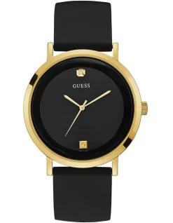 Cheap 👏 Guess Supernova Black Leather ⌚ WatchW1264G1 ❤️