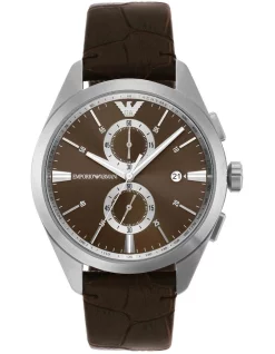 Promo 🔔 Emporio Armani Chronograph AR11482 ⌚ Watch In Brown ❤️